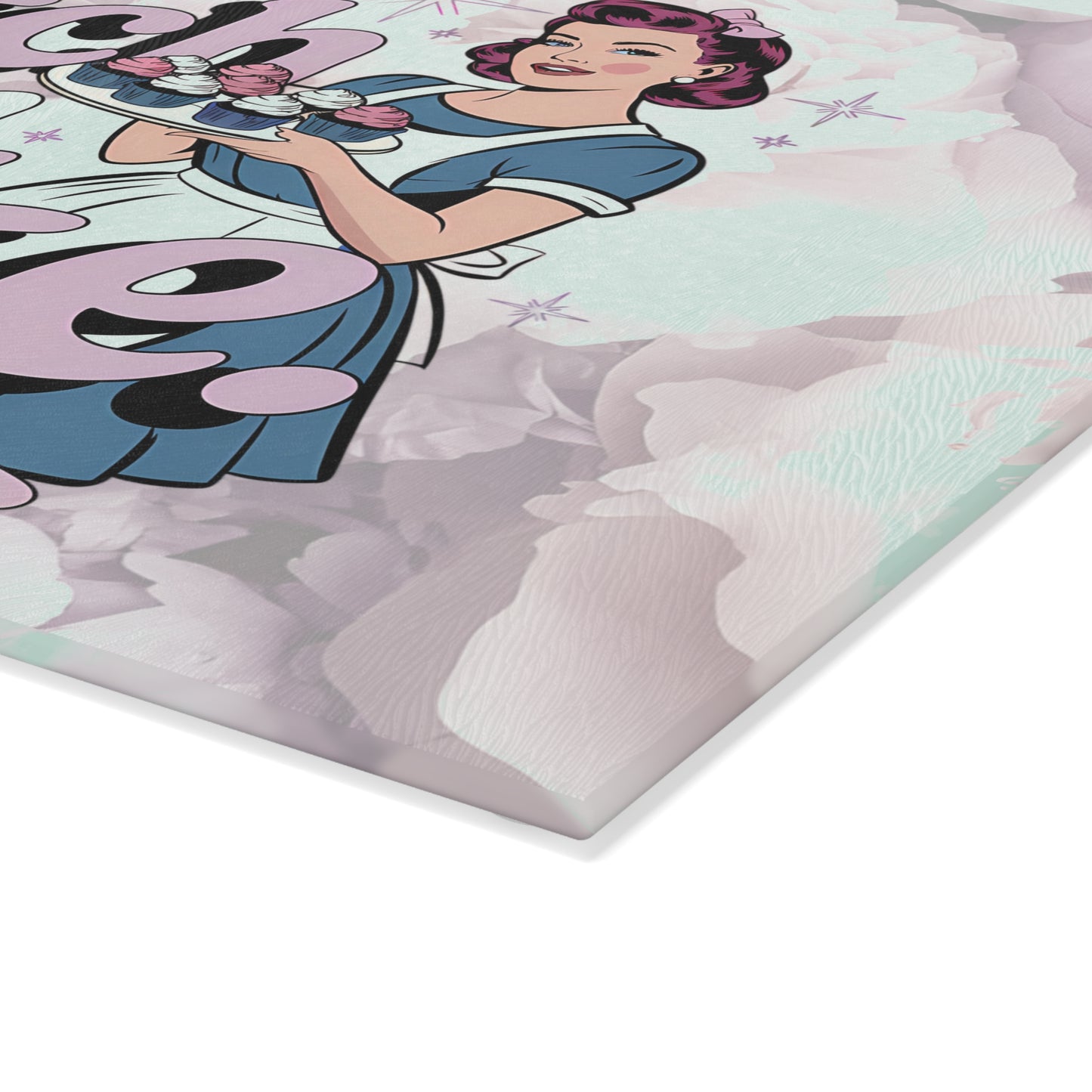 This Bitch Can Bake Glass Cutting Board - Fun Kitchen Decor for Home Chefs