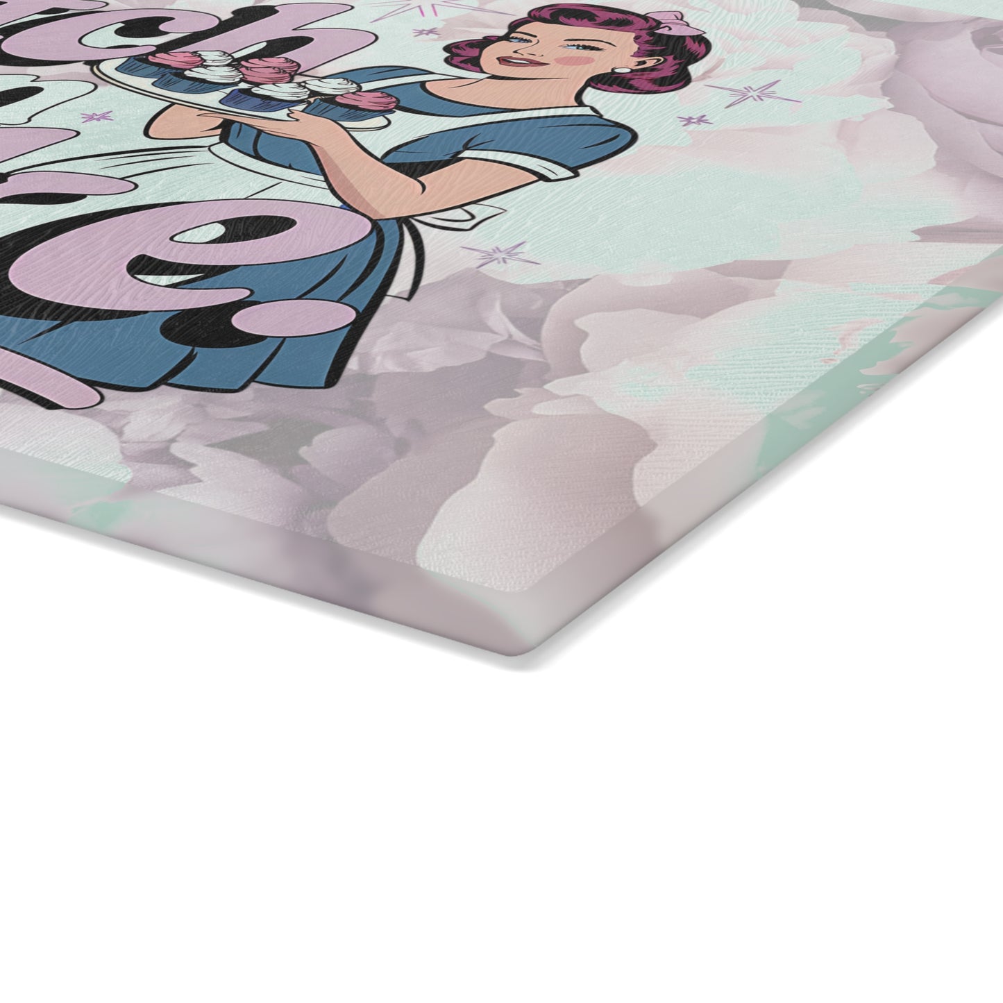 This Bitch Can Bake Glass Cutting Board - Fun Kitchen Decor for Home Chefs