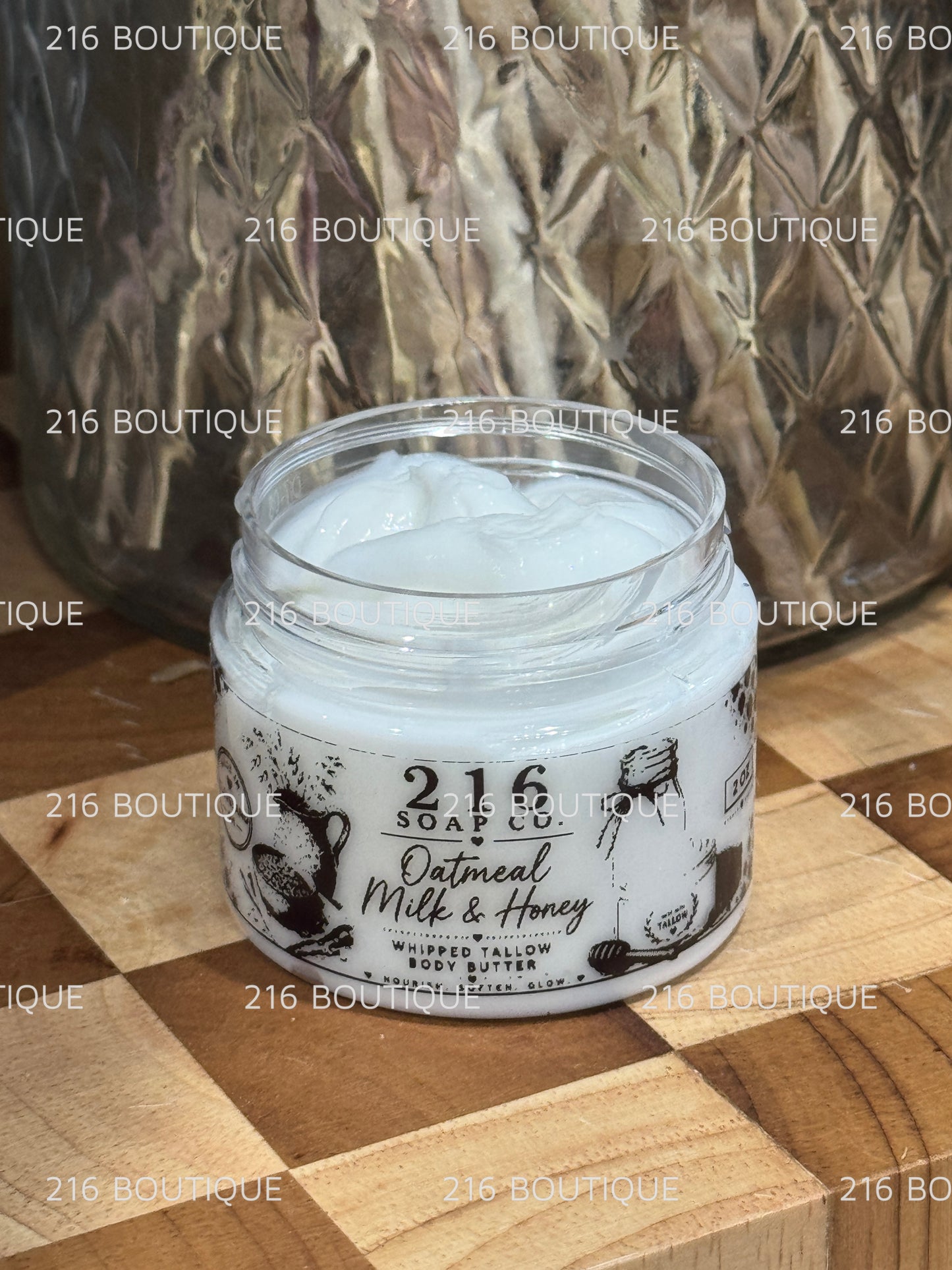 2oz Sample Oatmeal Milk & Honey - Tallow Emulsified Body Butter