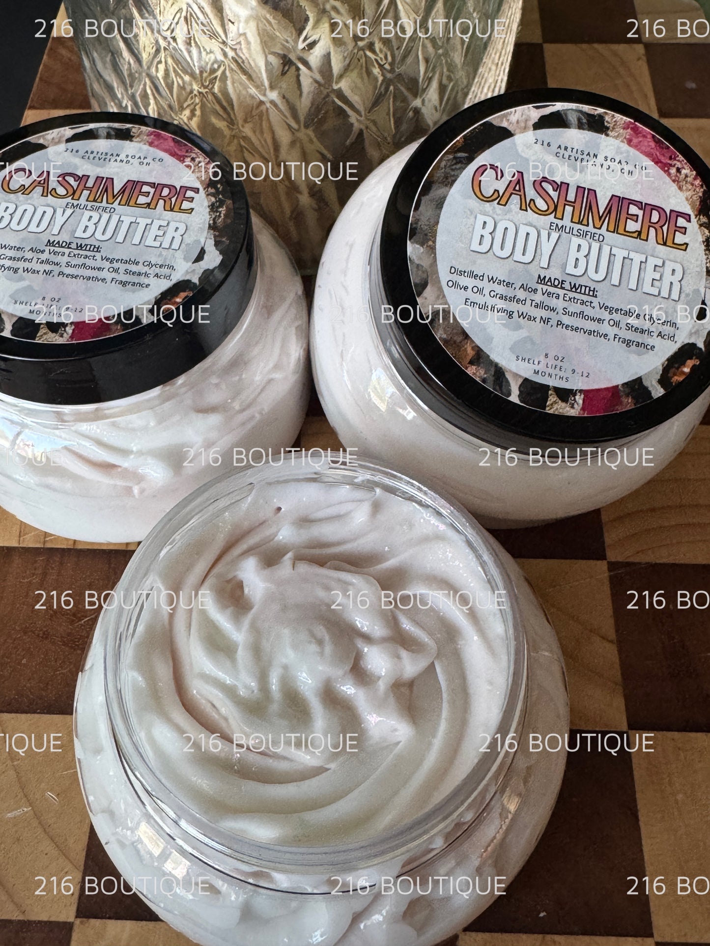 8oz  Cashmere - Tallow Emulsified Body Butter