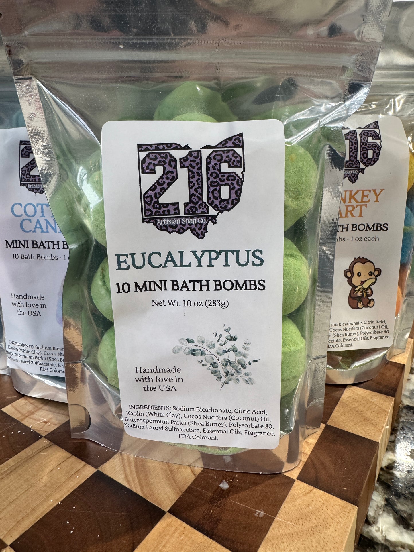 Eucalyptus Mini Bath Bombs Pack of 10