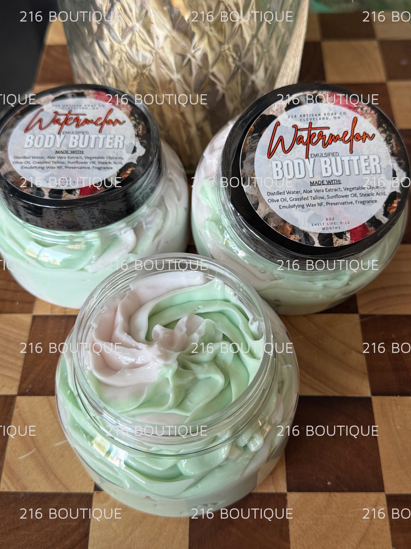 8oz  Watermelon - Tallow Emulsified Body Butter