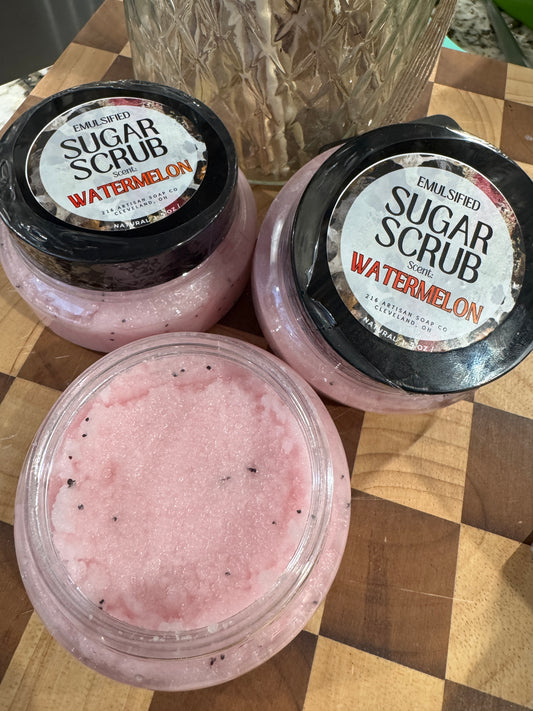 5oz Emulsified Sugar Scrub - Watermelon
