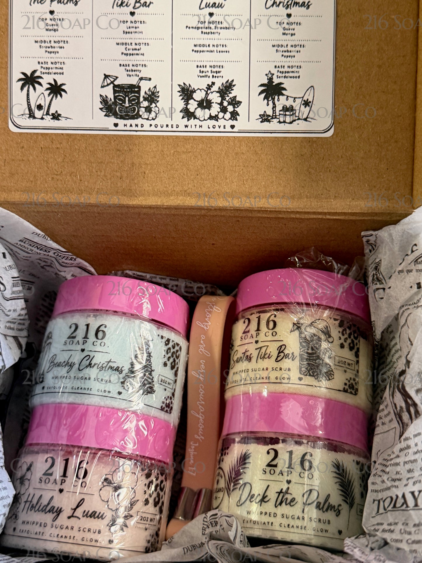 Beachy Christmas Sugar Scrub Sample Set (of 4)