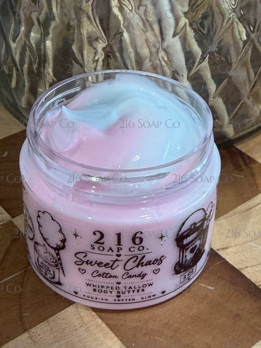 2oz Sample  Sweet Chaos - Tallow Emulsified Body Butter
