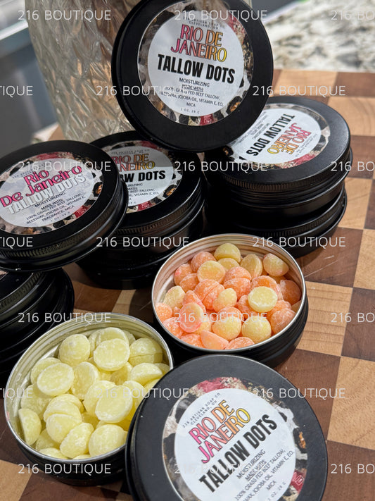 Tallow Lotion Dots – Rio De Janeiro | Non-Greasy Solid Body Moisturizer
